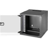 DIGITUS - Netwerkkast - 10 Inch - Zwart - Wandmontage - SOHO Pro