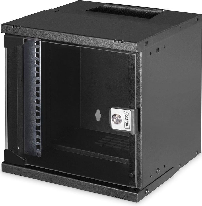 DIGITUS - Netwerkkast - 10 Inch - Zwart - Wandmontage - SOHO Pro