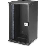 DIGITUS - Netwerkkast 10 Inch - 12 UH - Wandmontage - Zwart - Serie SOHO Pro