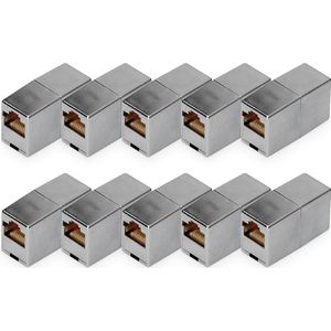 DIGITUS - DN-93901 - RJ45 Koppeling - Zilver - Cat 5e - 10 stuks