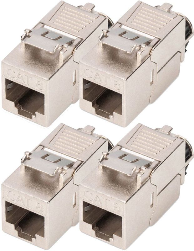 Cat-8.1 Keystone-module - UTP Kabels - 360° Afscherming - Tot 25 GBit/s