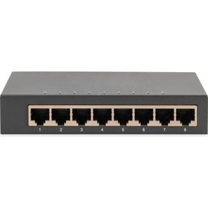 Digitus - DN-80066-1 - Netwerk Switch - 8 Poorten - 10/100/1000 MBit/s