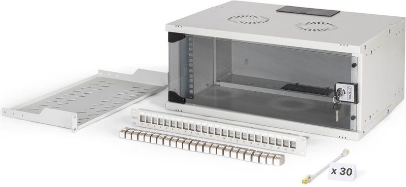 Digitus - SOHO PRO - Wandbehuizing - Grijs - 4U - 19 inch