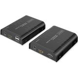 Digitus - HDMI KVM IP Extender Set - Zwart - 4K/60Hz - KVM schakelaars