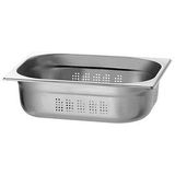 Bartscher - A102100 - GN Bak - Zilver - 6,5L - Geperforeerd