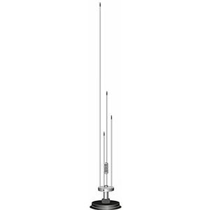 Albrecht AE-Skyscan Mag 1300 61680, Scanner-Magnet-Mobilantenne, BNC-Glasfaser flexible Antenne für CB-Mobilfunkgeräte, Frequenz 25-1300 MHz, Impedanz 50 Ohm, Länge 64