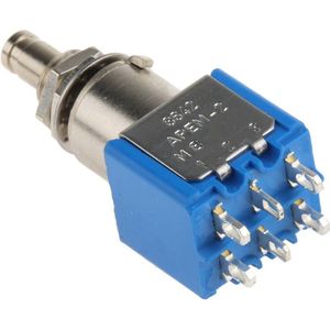 APEM - 8000 Serie - Schakelaar - Zilver - 2-polig E/T - Drukknop