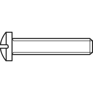 TOOLCRAFT 818585 Lenskopschroeven M2.5 6 mm Kruiskop Phillips DIN 7985 Staal Galvanisch verzinkt 100 stuk(s)