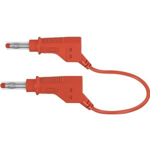 Stäubli 66.9405-10022 Sicherheits-Messleitung Lamellenstecker 4 mm Lamellenstecker 4 mm 1.00 m Rot 1