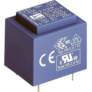 Block VB 1.5/2/9 PCB Transformator 166mA 1x 230V 2x9V/AC 1.50VA 166mA
