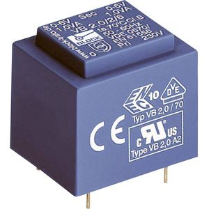 Block VB 2,8/2/12 Printtransformator 1 x 230 V 2 x 12 V/AC 2.80 VA 116 mA