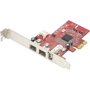 Renkforce 3 poorten FireWire 800-controllerkaart PCIe
