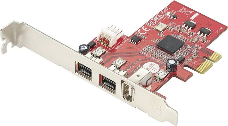 Renkforce 3 poorten FireWire 800-controllerkaart PCIe