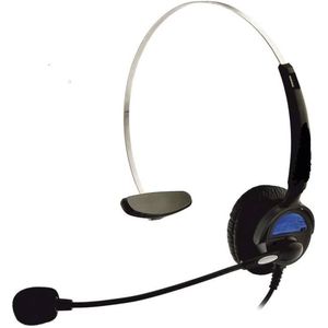 Basetech KJ-97 On Ear headset Telefoon Kabel Mono Zwart