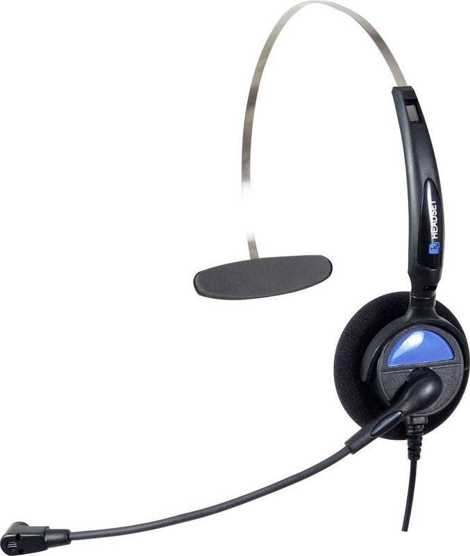 Basetech - KJ-97 - Headset - Zwart - Bedraad - 1,9 Meter Kabellengte
