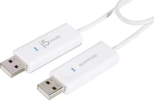 j5create KVM Aansluitkabel [1x USB-A 2.0 stekker - 1x USB-A 2.0 stekker] 1.80 m Wit