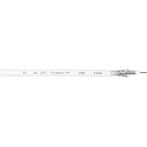 Interkabel - ac 100-25 Koaxialkabel Außen-Durchmesser: 6.90 mm 75 ω 120 dB Weiß 25 m