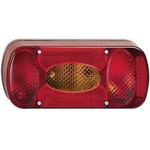 Fristom Achterlicht voor fietsendrager Achterlicht, Kentekenverlichting, Knipperlicht, Remlicht, Mistachterlicht Achter, Links 12 V, 24 V