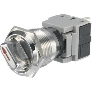 TRU COMPONENTS 704315 LAS1-BGQ-11X/21 Vandalismebestendige draaischakelaar 250 V/AC 5 A Schakelposities 2 1 x 90 ° IP40