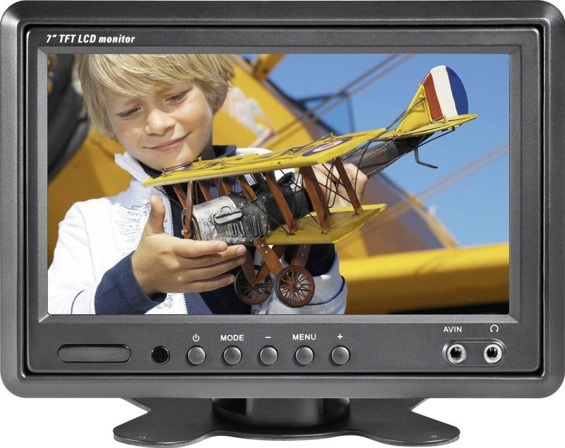 Renkforce - T-701B - Auto LCD-monitor - 17,8 cm - Inbouwmonitor