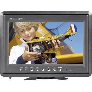 Renkforce Auto LCD Monitor 22,9 cm 9 Zol (9""), Videomonitoren, Zwart