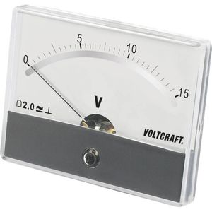 VOLTCRAFT AM-86X65/15A/DC Inbouwmeter AM-86X65/15 A/DC Draaispoel