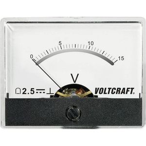 VOLTCRAFT AM-60X46/15V/DC Inbouwmeter AM-60X46/15 V/DC 15 V Draaispoel