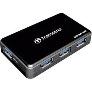 Transcend USB Hub - 4 Poorten - Zwart