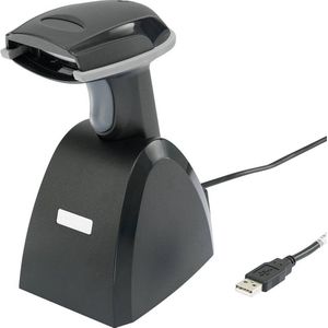 Renkforce LS6300BU USB-Kit Barcodescanner Bluetooth 1D Laser Zwart Handmatig Bluetooth, USB