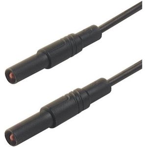 SKS Hirschmann MLS SIL GG 100/1 Veiligheidsmeetsnoer Banaanstekker 4 mm Banaanstekker 4 mm 1.00 m Zwart 1 stuk(s)