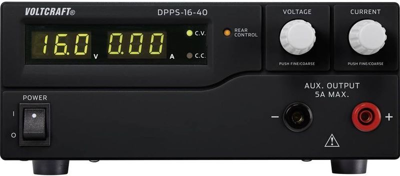 VOLTCRAFT DPPS-16-40 Labvoedin - Regelbaar 1 - 16 V/DC 0 - 40 A 640 W USB Programmeerbaar Aantal Uitgangen: 1 X