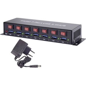 Renkforce USB 3.2 Gen 1 Hub - 7 Poorten - Zwart