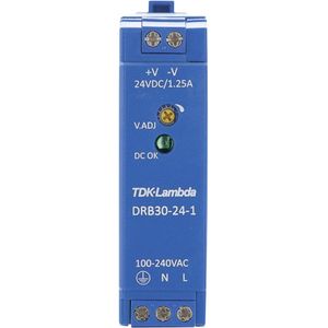 TDK-Lambda DRB30-24-1 DIN-rail netvoeding 24 V/DC 1.25 A 30 W Aantal uitgangen:1 x Inhoud 1 stuk(s)