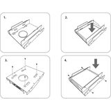 Renkforce - HDA-252P - HDD-inbouwframe - 3.5 inch - Geschikt voor 2.5 inch