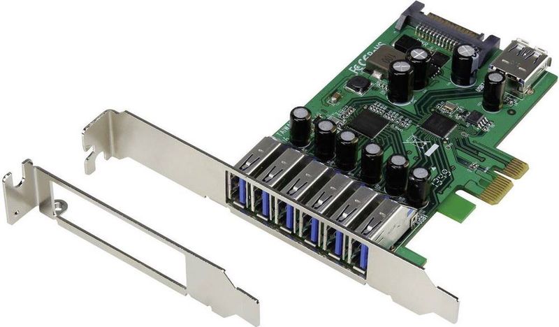 Renkforce USB 3.2 Gen 1 Controllerkaart - 7 Poorten PCIe