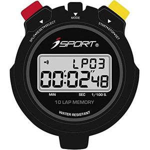 iSport JG021 Pro digitale stopwatch, zwart