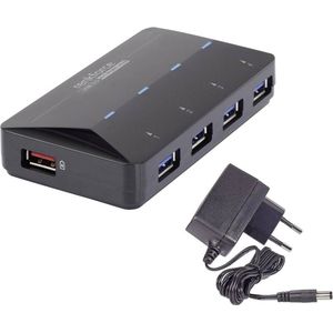 Renkforce USB 3.2 Gen 1 Hub - 4+1 Poorten - Zwart