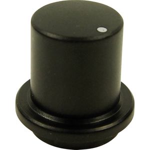 Cliff FCR7171 draaiknopkop zwart (Ø x H) 15 mm x 17 mm, 1 stuk