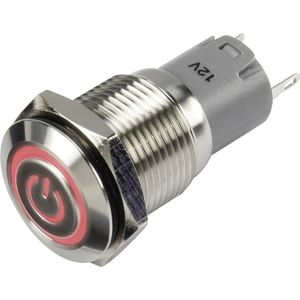 TRU Components Drukschakelaar LAS2GQF-11ZET/R/12V/S/P 1303024 48V/DC 2A 1 x On/on IP65 om op te hangen 1 stuk