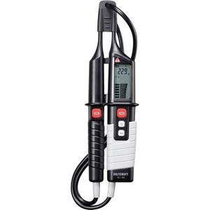 Voltcraft - vc 64 Zweipoliger Spannungsprüfer cat iii 1000 v, cat iv 600 v Akustik, lcd, led