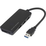 Renkforce USB 3.2 Gen 1 Hub - 3 Poorten - SD-Kaartlezer - Zwart