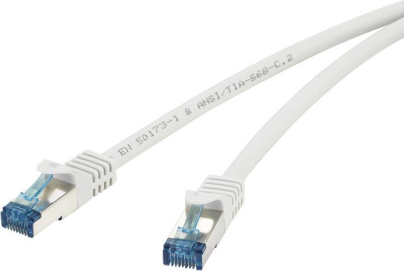 Renkforce - RF-4145283 - Netwerkkabel - Grijs - CAT 6A - 1 m - Snagless