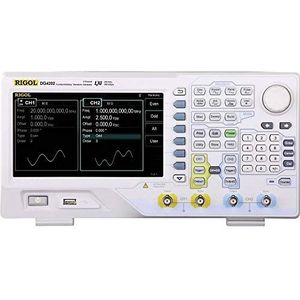 Rigol DG4202 Functiegenerator 0.000001 Hz - 200 MHz 2-kanaals Sinus, Blok, Puls, Ruis, Arbitrair, Driehoek