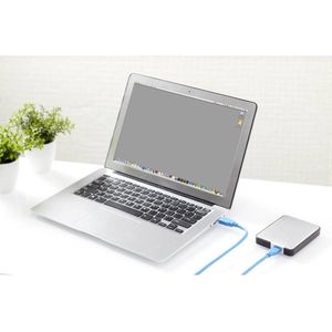 Renkforce - USB 3.2 Gen 1 Aansluitkabel - 30 cm - Blauw - Vergulde Steekcontacten