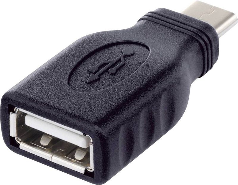 Renkforce USB 2.0 Adapter - USB-C Naar USB 2.0 Bus - OTG - Verguld