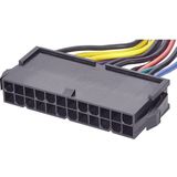 Renkforce - Stroom Aansluitkabel - Bont - 1x ATX-stroomstekker 14-polig - 1x ATX-stroombus 24-polig