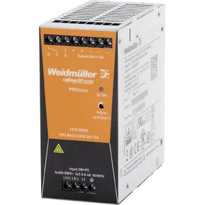 Weidmüller PRO MAX3 240W 24V 10A DIN-rail netvoeding 12 V/DC 10 A 240 W Inhoud: 1 stuk(s)