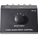 SpeaKa Professional SP-5741548 Cinch-audio-switch 4 poorten