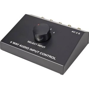 SpeaKa Professional SP-5741548 Cinch-audio-switch 4 poorten