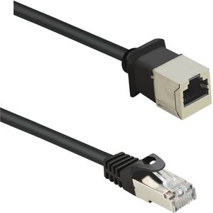 Renkforce - RF-4394124 - Netwerkkabel - Zwart - CAT 5e - 0,50 m
